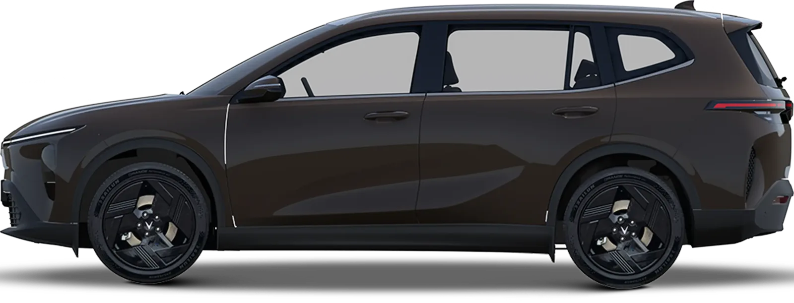 VinFast VF MPV 7 màu nâu, nhìn ngang