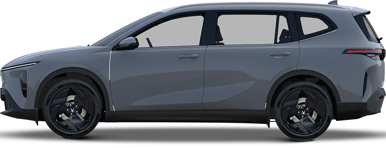 VinFast VF MPV 7 màu xám, nhìn ngang
